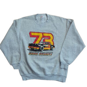 Mark Berkey 73 Jerzees Crewneck Sweatshirt Large Gray